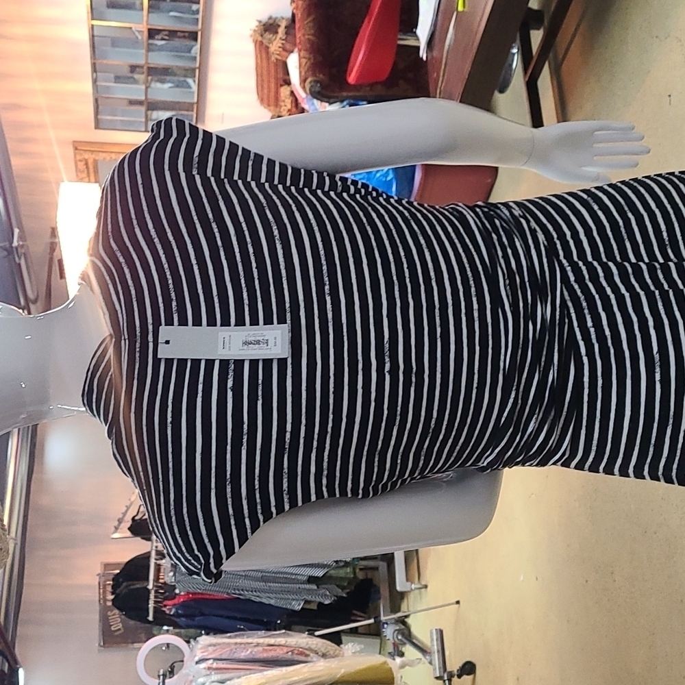 NWT APT.9 Striped Asymmetrical Maxi Dress - Picture 4 of 9
